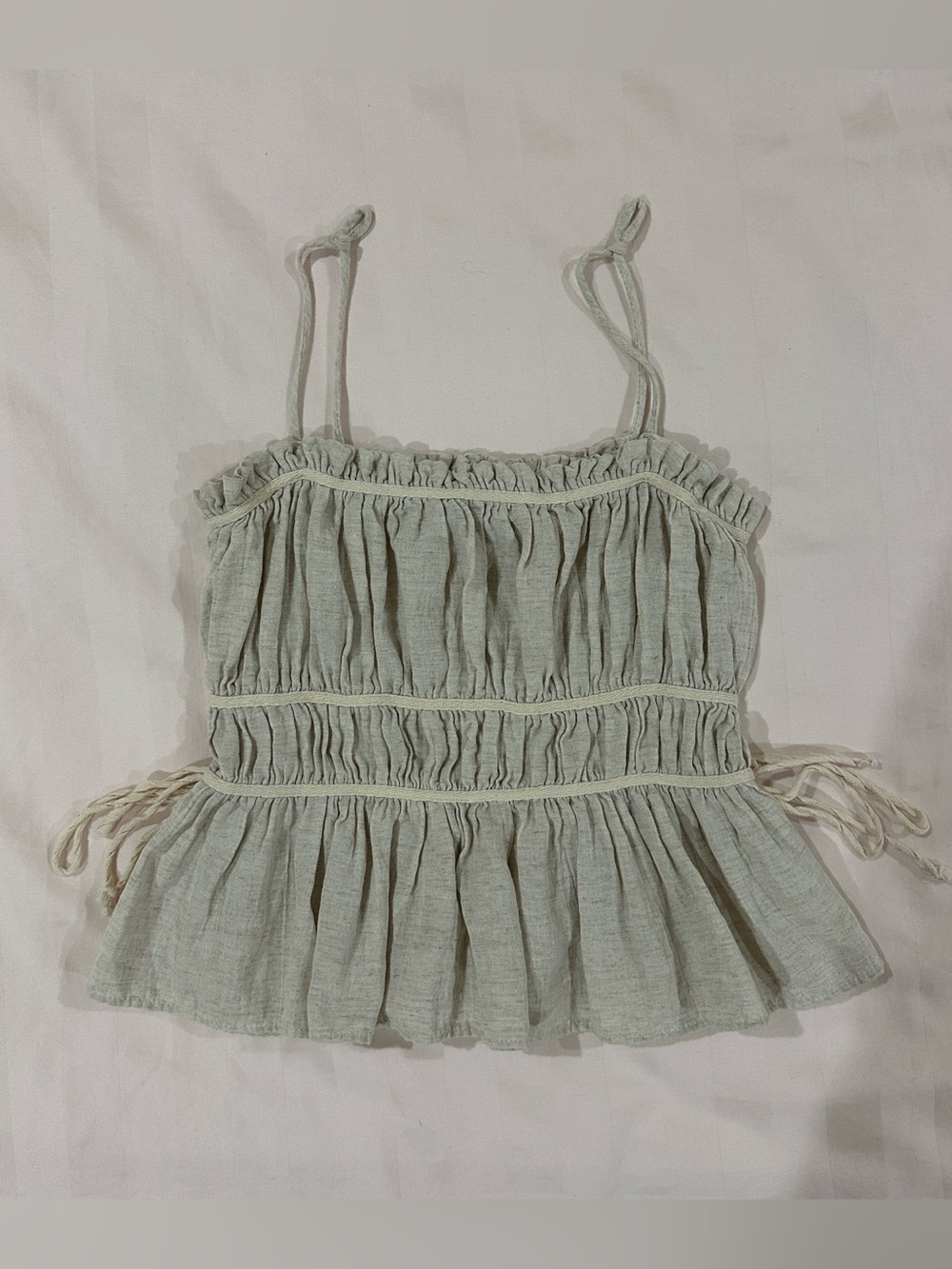 Zara Linen-blend top NWOT